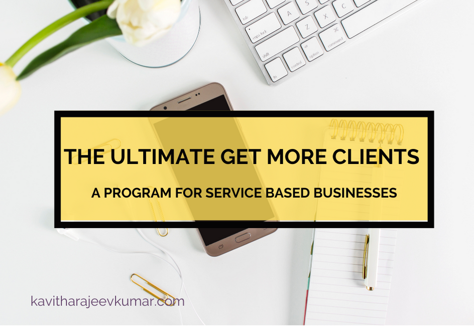 If you're in Service based business, and struggling to get clients consistently, then this coaching program is for you.